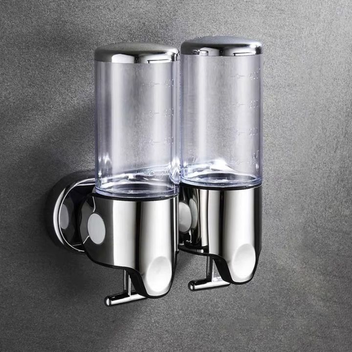 Distributore di sapone da parete | Acciaio inossidabile &amp; ABS | Design moderno | Salvaspazio &amp; Ricaricabile