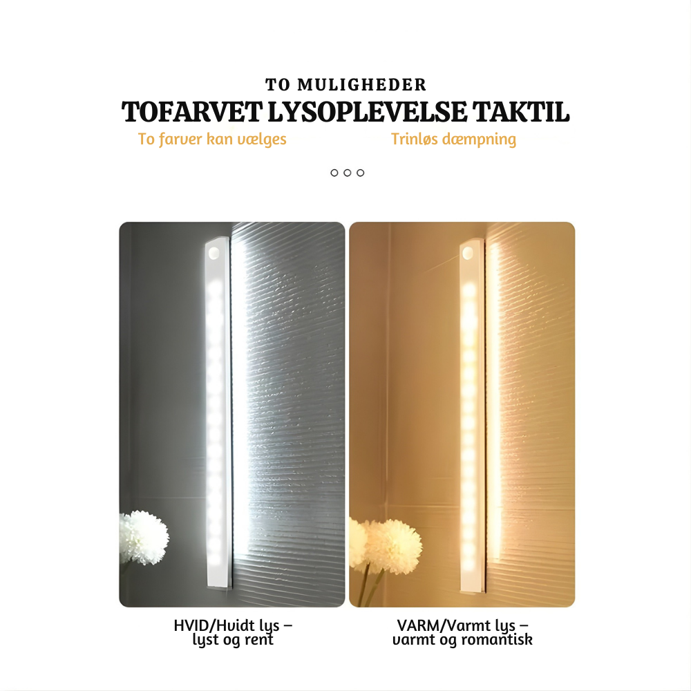 LumoBar™ – Barra luminosa LED magnetica intelligente con sensore di movimento