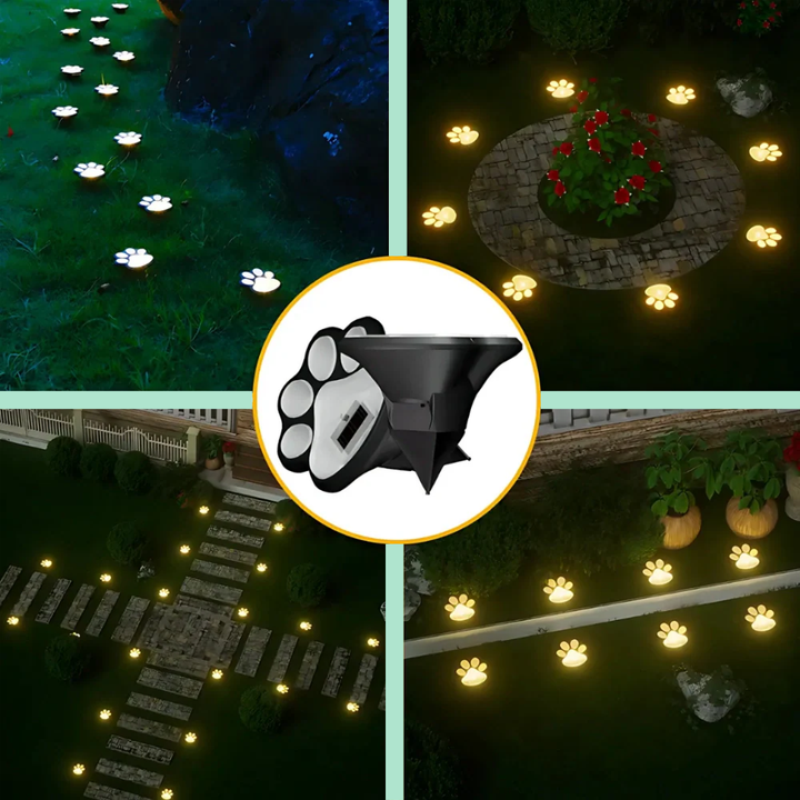 GlowPaws™ – Lampade Solari per Sentieri per Zampe di Animali