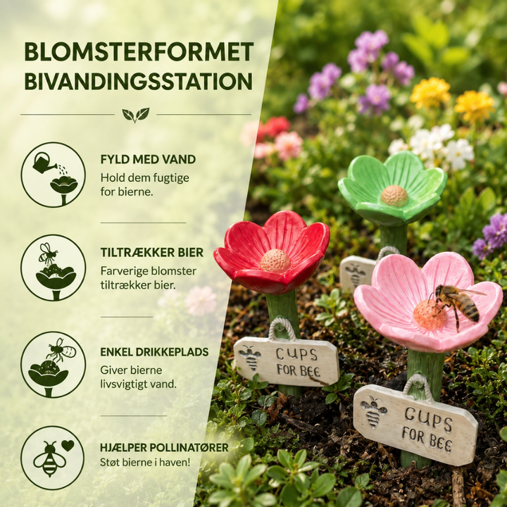 PetalSip™ – Stations de Boisson et de Pollinisation pour Abeilles