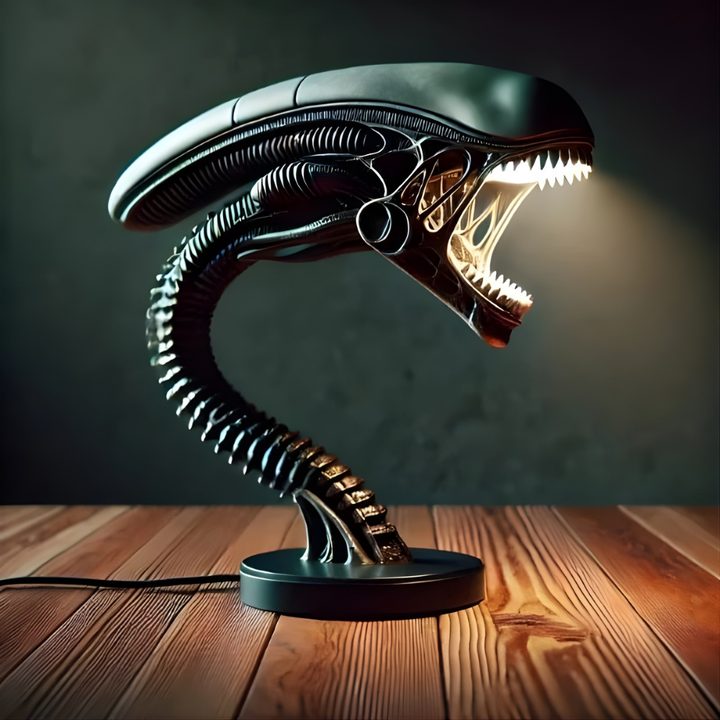 DarkSpine™ – Lampada da Scrivania da Collezione Ispirata alla Fantascienza e agli Alien