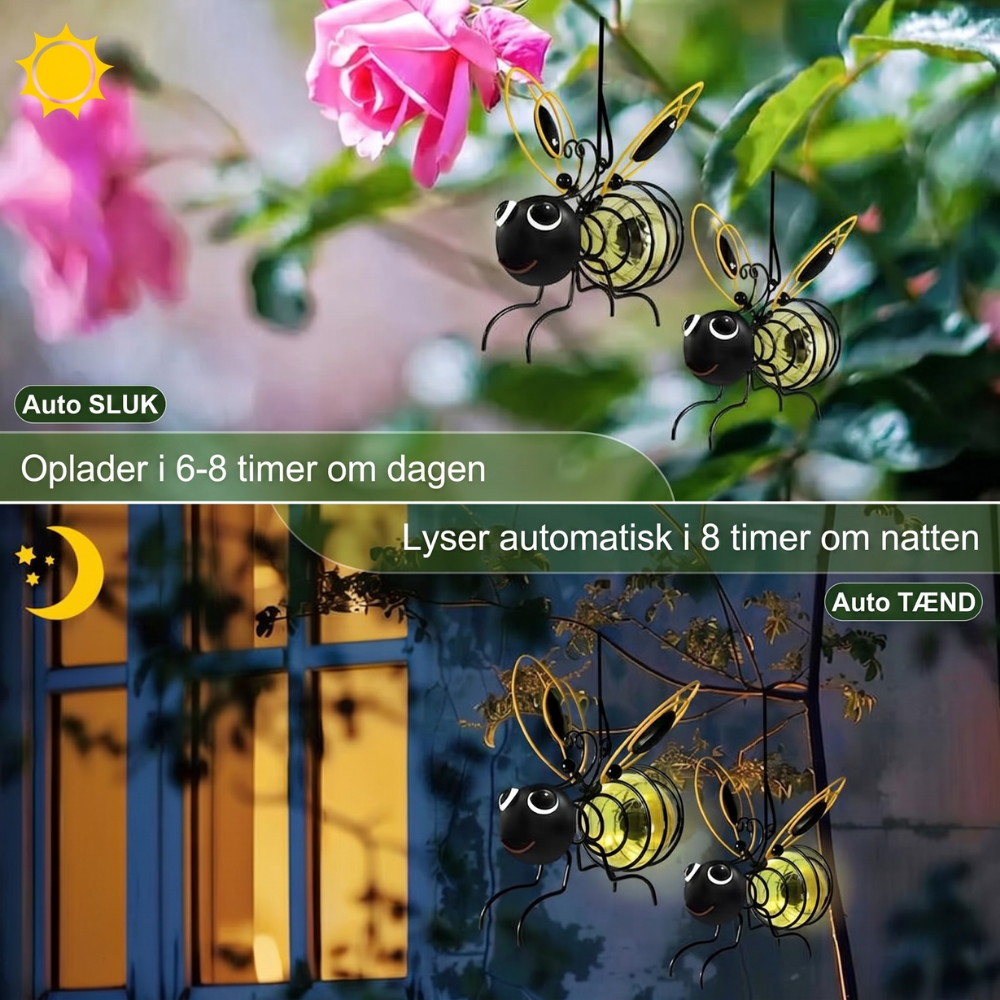 LysBee™ – Lampe suspendue alimentée par énergie solaire pour le jardin