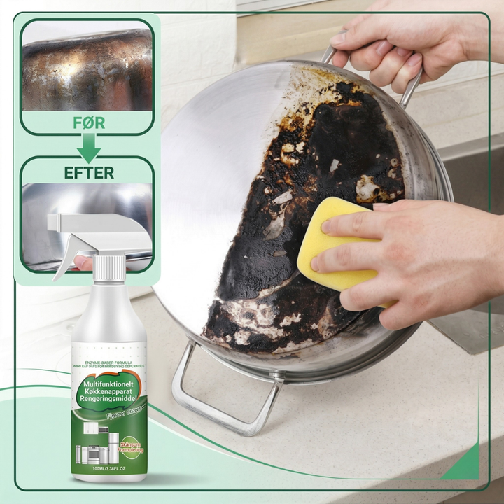 EnzyClean™ – Spray per la Pulizia a Base di Enzimi per la Cucina e Diverse Superfici