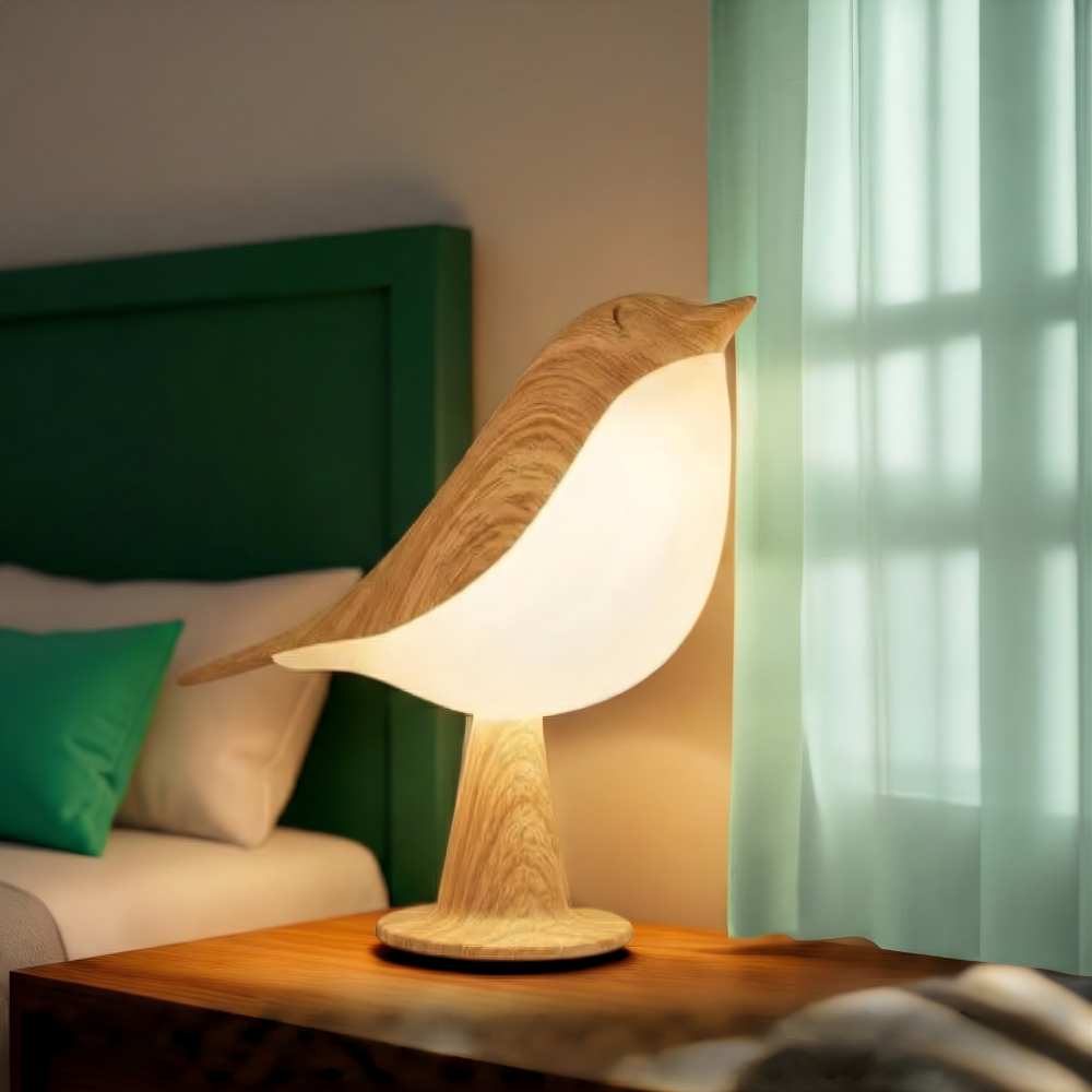 ZenGlow™ - Lampada da Comodino Elegante Ispirata agli Uccelli