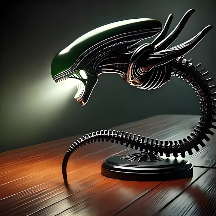 DarkSpine™ – Lampada da Scrivania da Collezione Ispirata alla Fantascienza e agli Alien