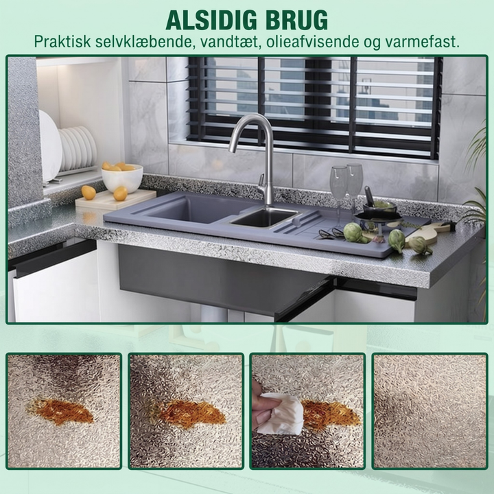 ShieldFoil™ – Foglio di Alluminio Adesivo Resistente ai Grassi per la Cucina