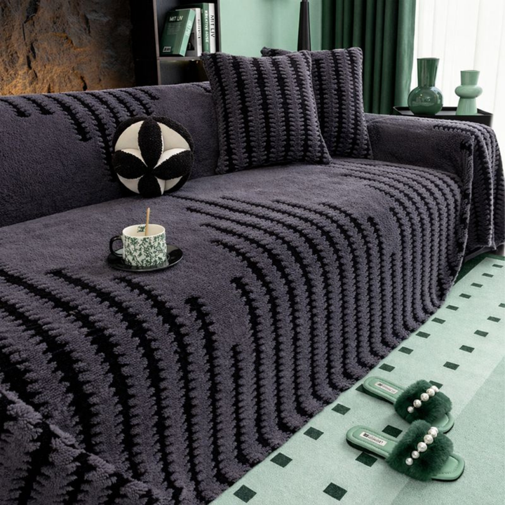 SofaHaven™ – Copertura per divano in velluto antiscivolo