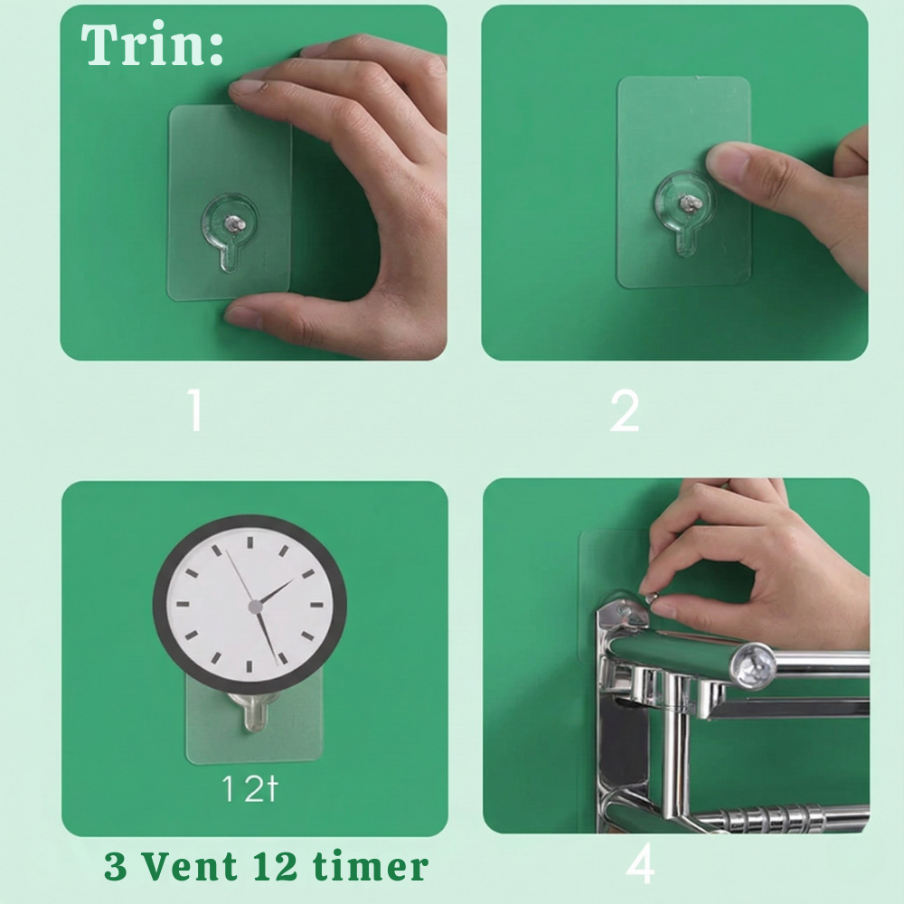 WallGrip™ – Gancio Adesivo Forte per Muro