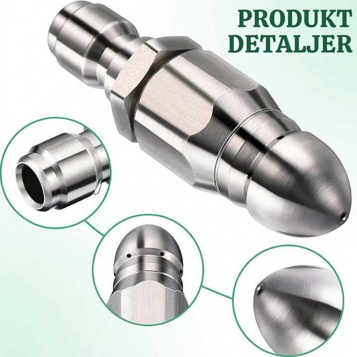PipeJet™ – Ugello per la pulizia di scarichi ad alta pressione