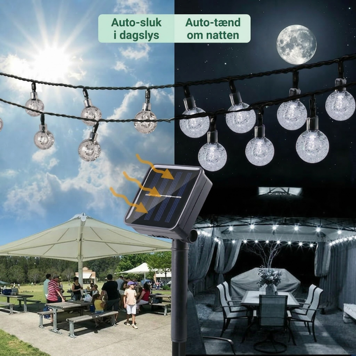 DuskCharm™ – Catene luminose solari impermeabili con luci a sfera