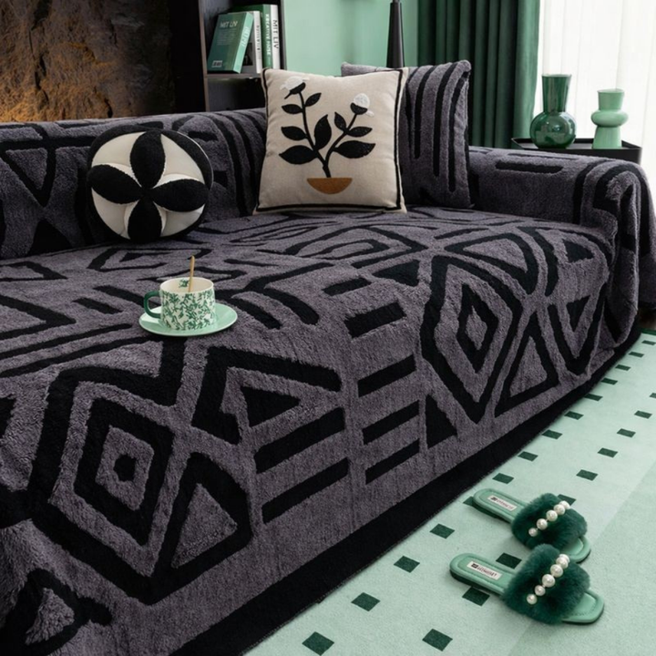 SofaHaven™ – Copertura per divano in velluto antiscivolo