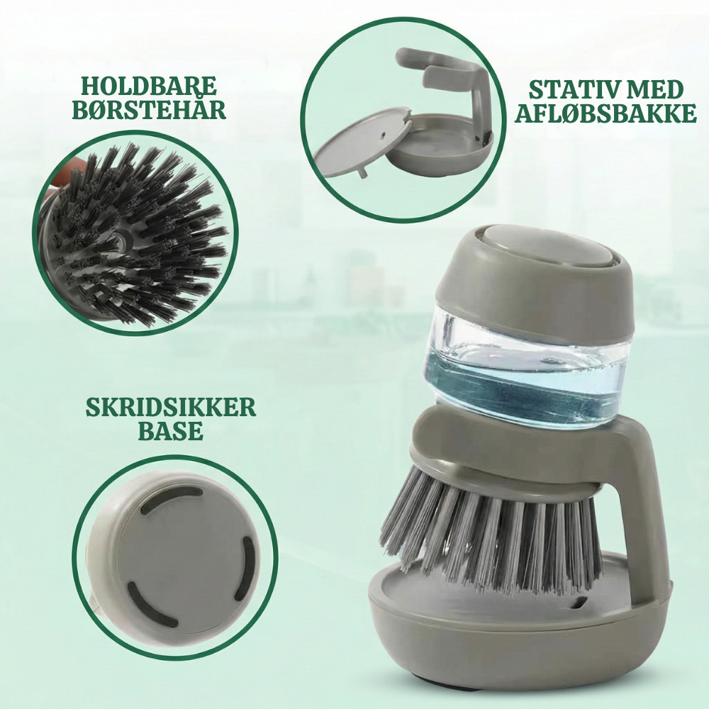 ScrubJet™ – Spazzola da Cucina con Distributore di Sapone Integrato
