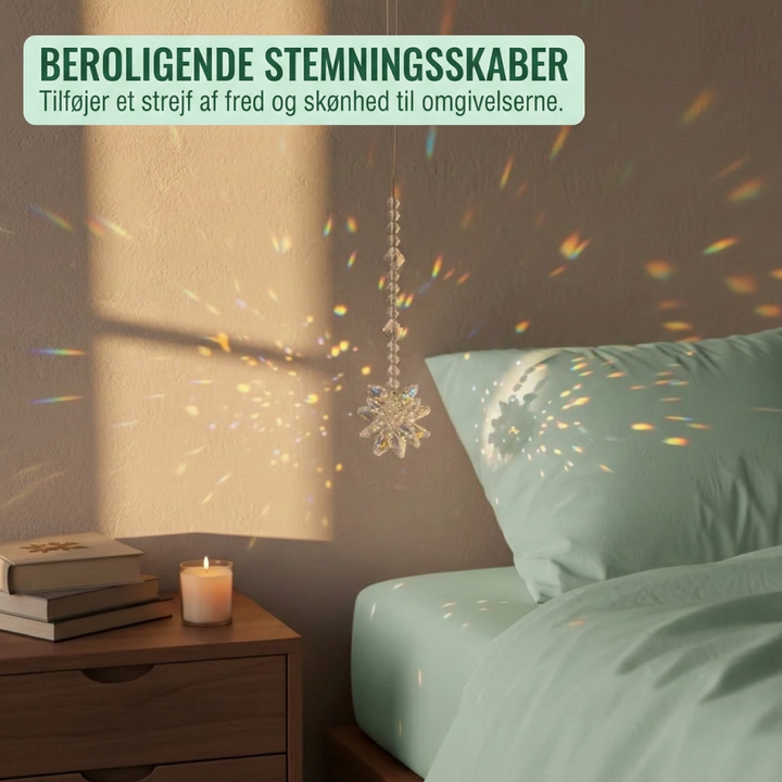 PrismAura™ – Decorazione Sensore di Luce Arcobaleno in Cristallo