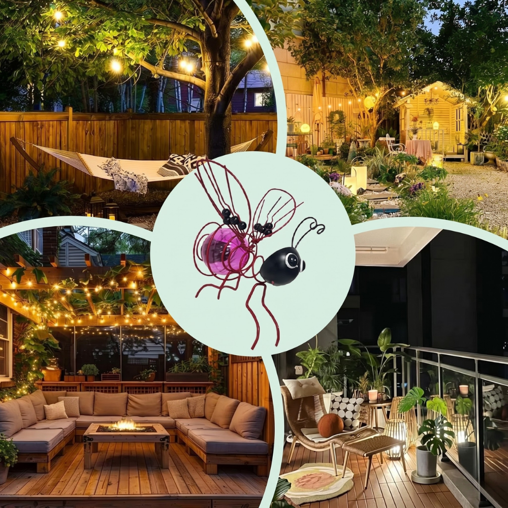LysBee™ – Lampe suspendue alimentée par énergie solaire pour le jardin