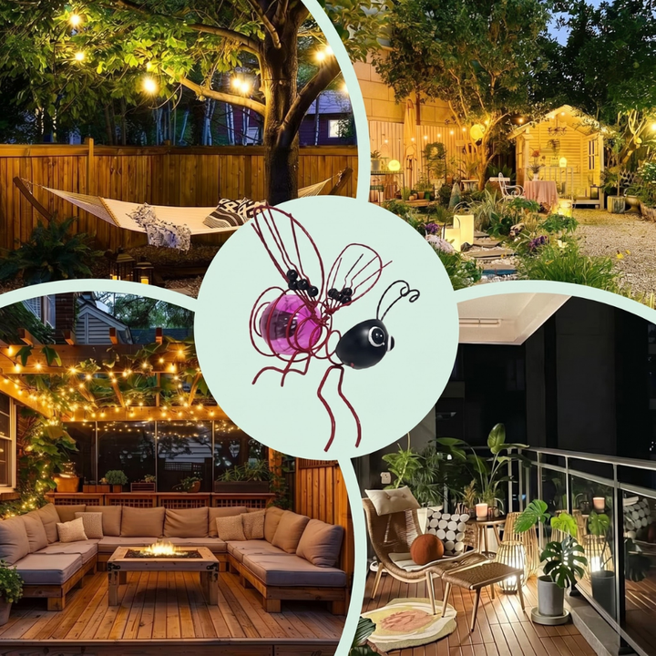 LysBee™ – Lampe suspendue alimentée par énergie solaire pour le jardin