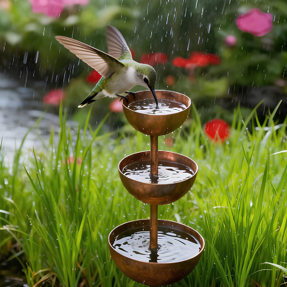 WingHaven™ – Fontaine à oiseaux et station d&