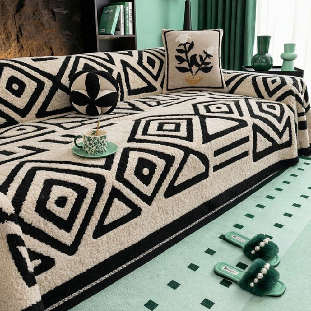 SofaHaven™ – Copertura per divano in velluto antiscivolo