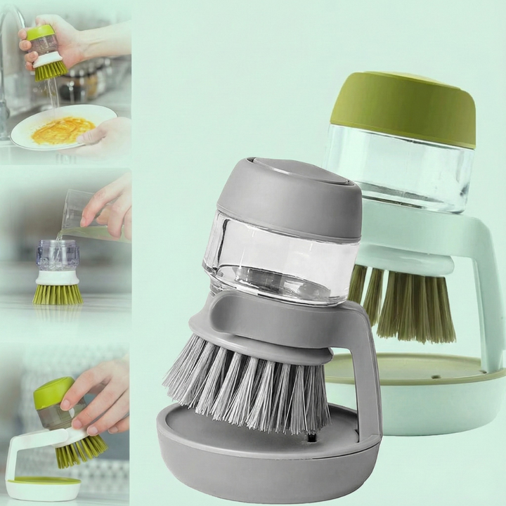 ScrubJet™ – Spazzola da Cucina con Distributore di Sapone Integrato