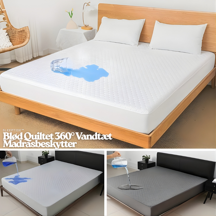 SleepTide™ – Coprimaterasso Imbottito Impermeabile 360°