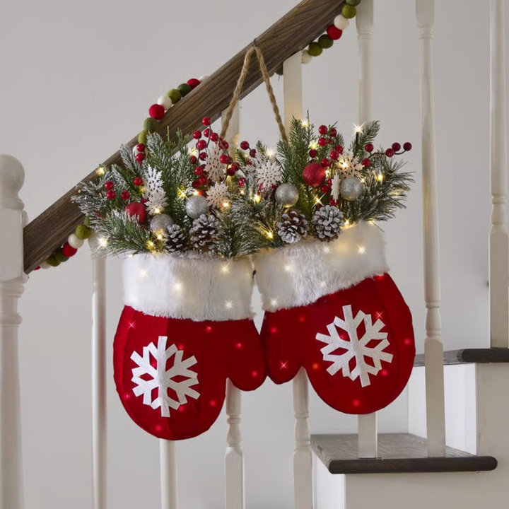 GlowMitts™ – Corona Luminescente Festiva per Natale