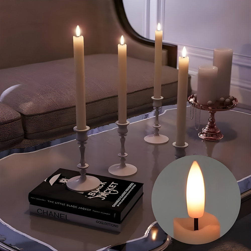 NoirFlame™ – Set di Candele LED Ricaricabili Intelligenti