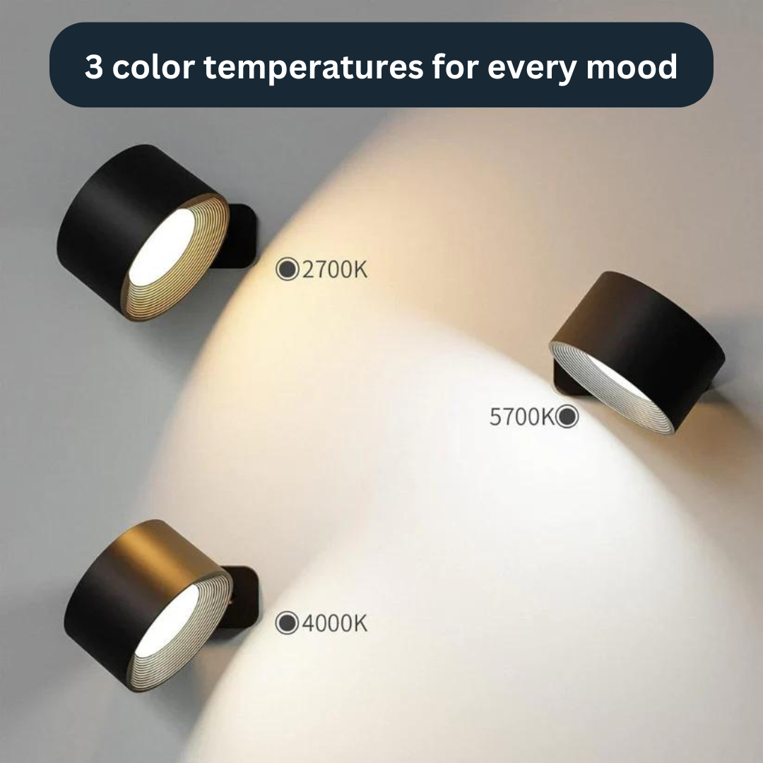 Vista - Applique murale LED ricaricabile a 360°