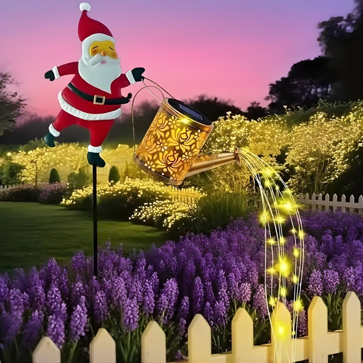 NoelPour™ – Lampe de Jardin à Panneaux Solaires de Père Noël