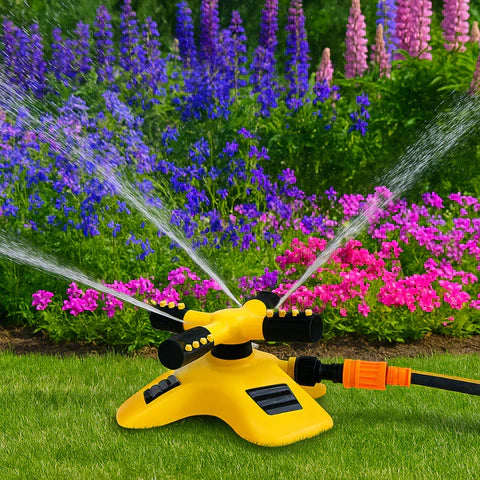 Irrigatore Rotante per Prato a 360° | Ugelli Stabili e Multidirezionali per una Copertura Uniforme in Grandi Giardini