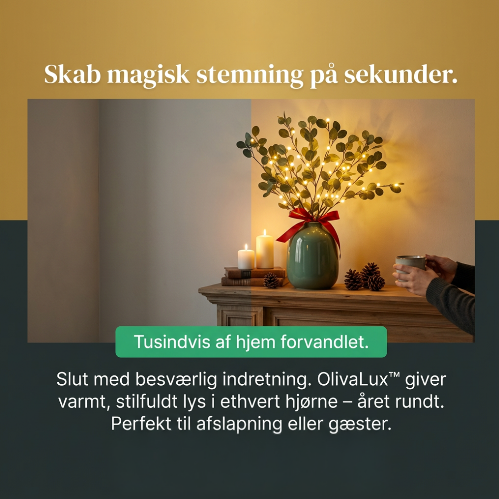 OlivaLux™ – Lampada decorativa LED a forma di ramo d&