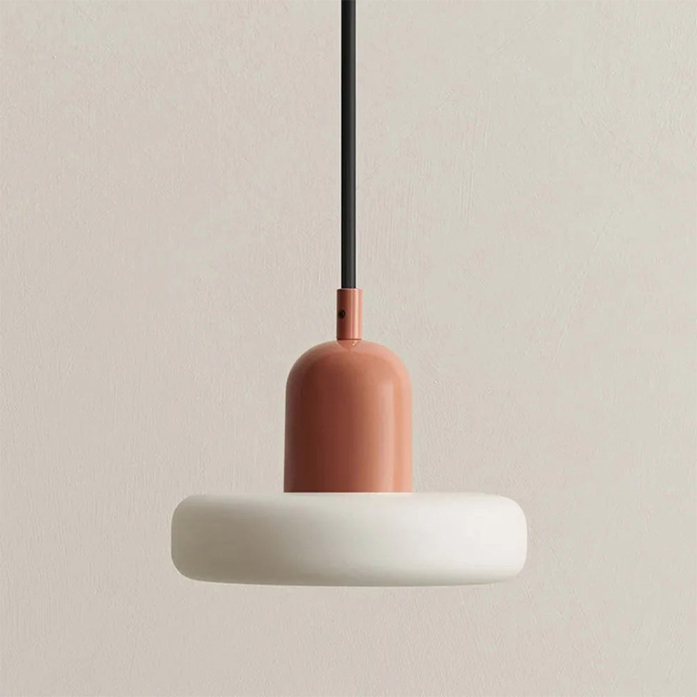 MorandiGlow: Lampada a sospensione minimalista in vetro e metallo in stile scandinavo – per sala da pranzo e soggiorno