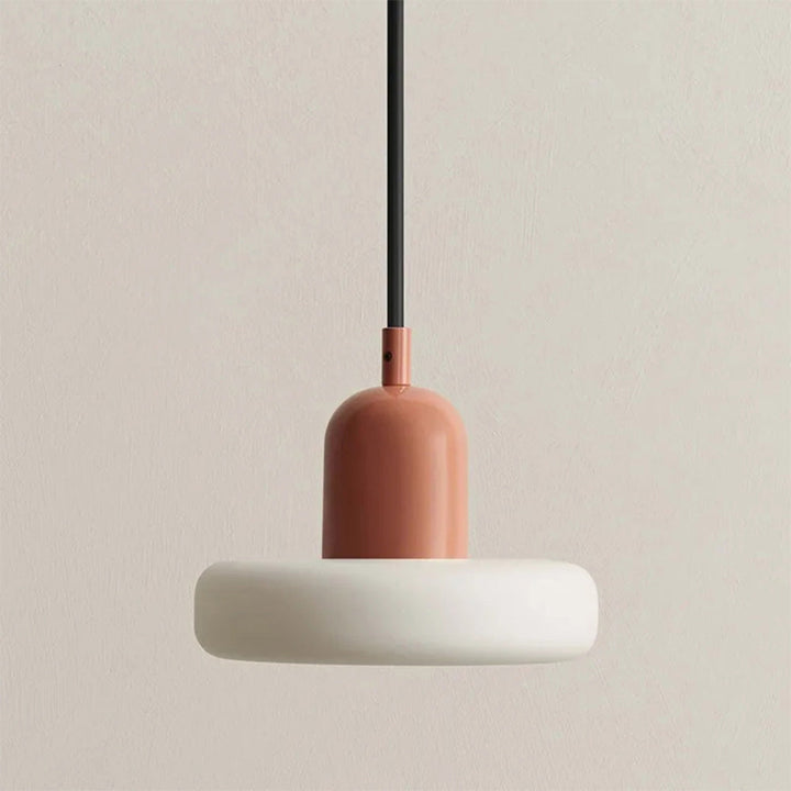 MorandiGlow: Lampada a sospensione minimalista in vetro e metallo in stile scandinavo – per sala da pranzo e soggiorno