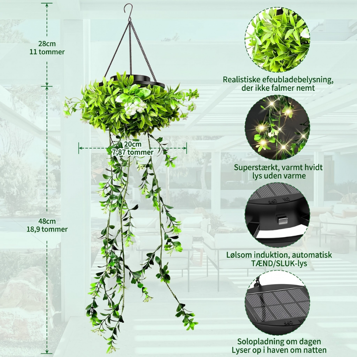 EverGlow™ – Lampes solaires suspendues pour fleurs et plantes