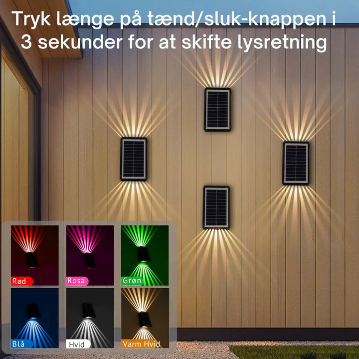 Glowrite™ – Elegante lampada solare da montare a muro