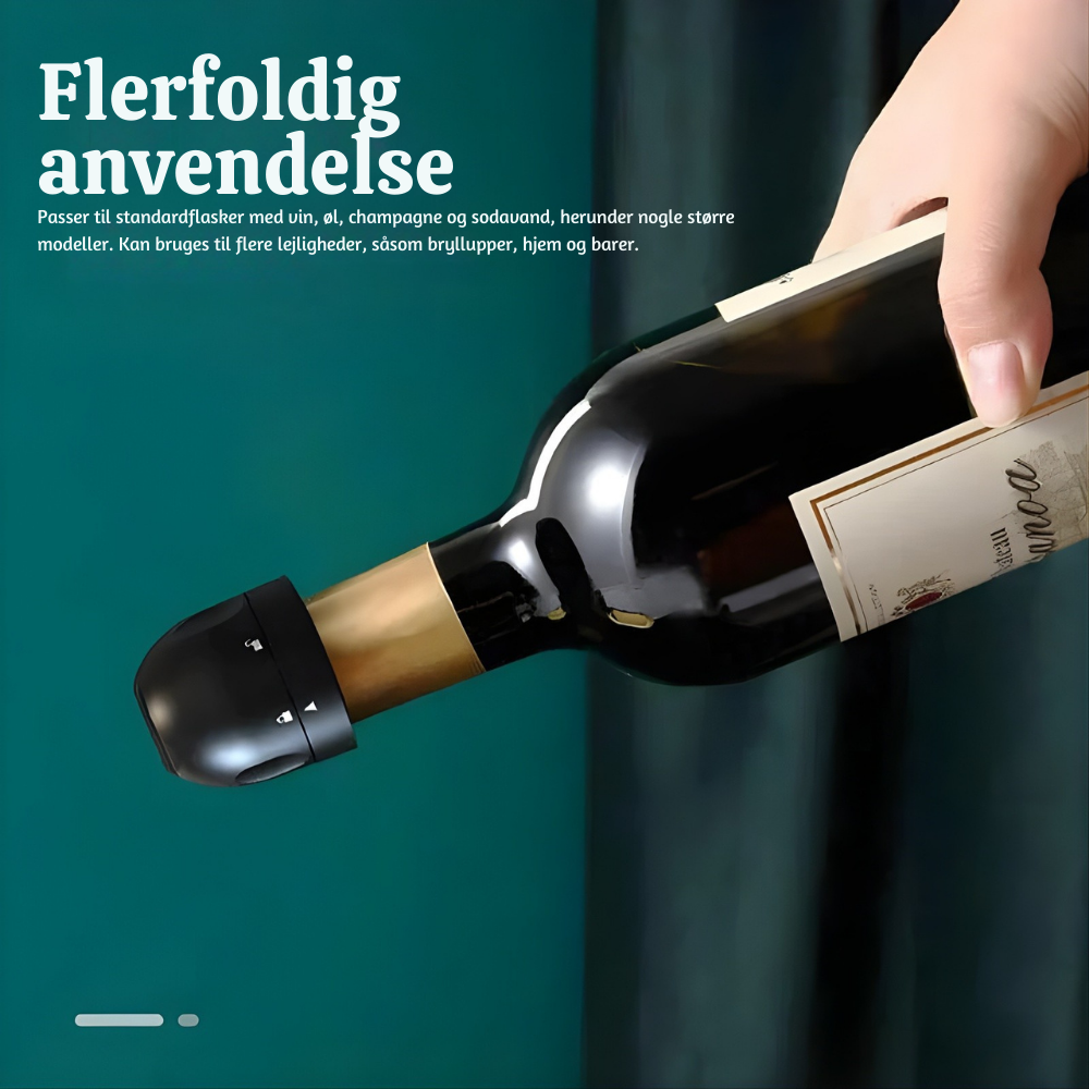 VinoLock™ – Sigillatore Rotativo Ermetico per Bottiglie di Vino e Bevande Pro
