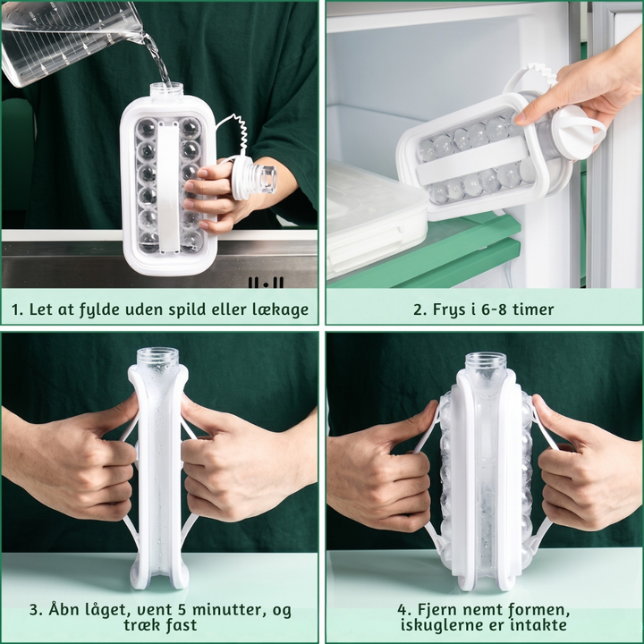 FrostyCraze™ – Bottiglia Portatile 2-in-1 per Palline di Ghiaccio e Ghiaccio