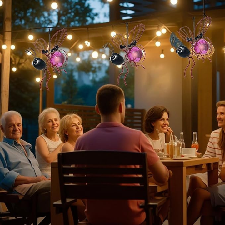 LysBee™ – Lampe suspendue alimentée par énergie solaire pour le jardin