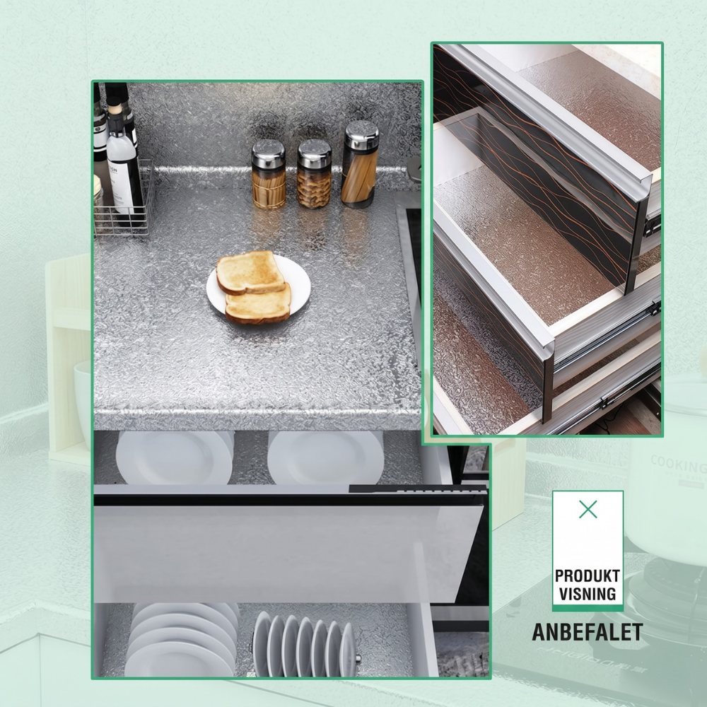 ShieldFoil™ – Foglio di Alluminio Adesivo Resistente ai Grassi per la Cucina