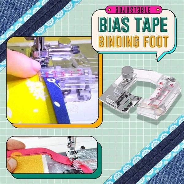 Piede per biais regolabile | Accessori per macchine da cucire | Cucitura precisa di bordi e orli