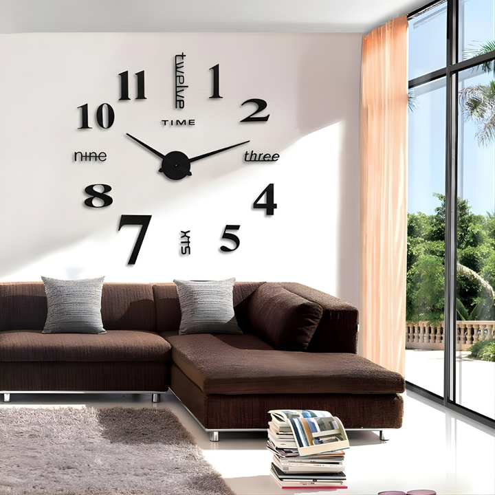 Clokora™ – Orologio da Parete DIY 3D Adesivo Elegante Senza Foratura