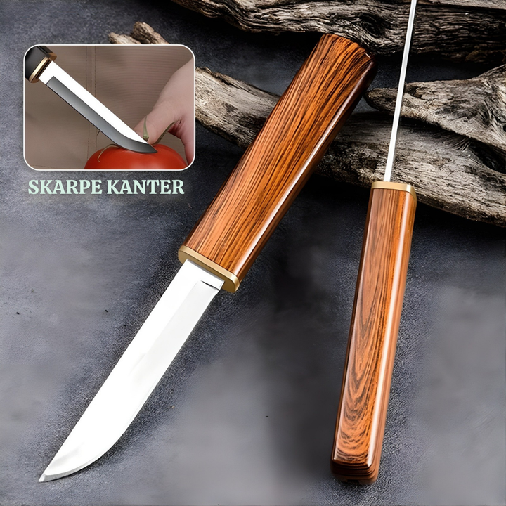 TrailCut™ – Coltello da campeggio a doppia lama 2-in-1 in acciaio inossidabile