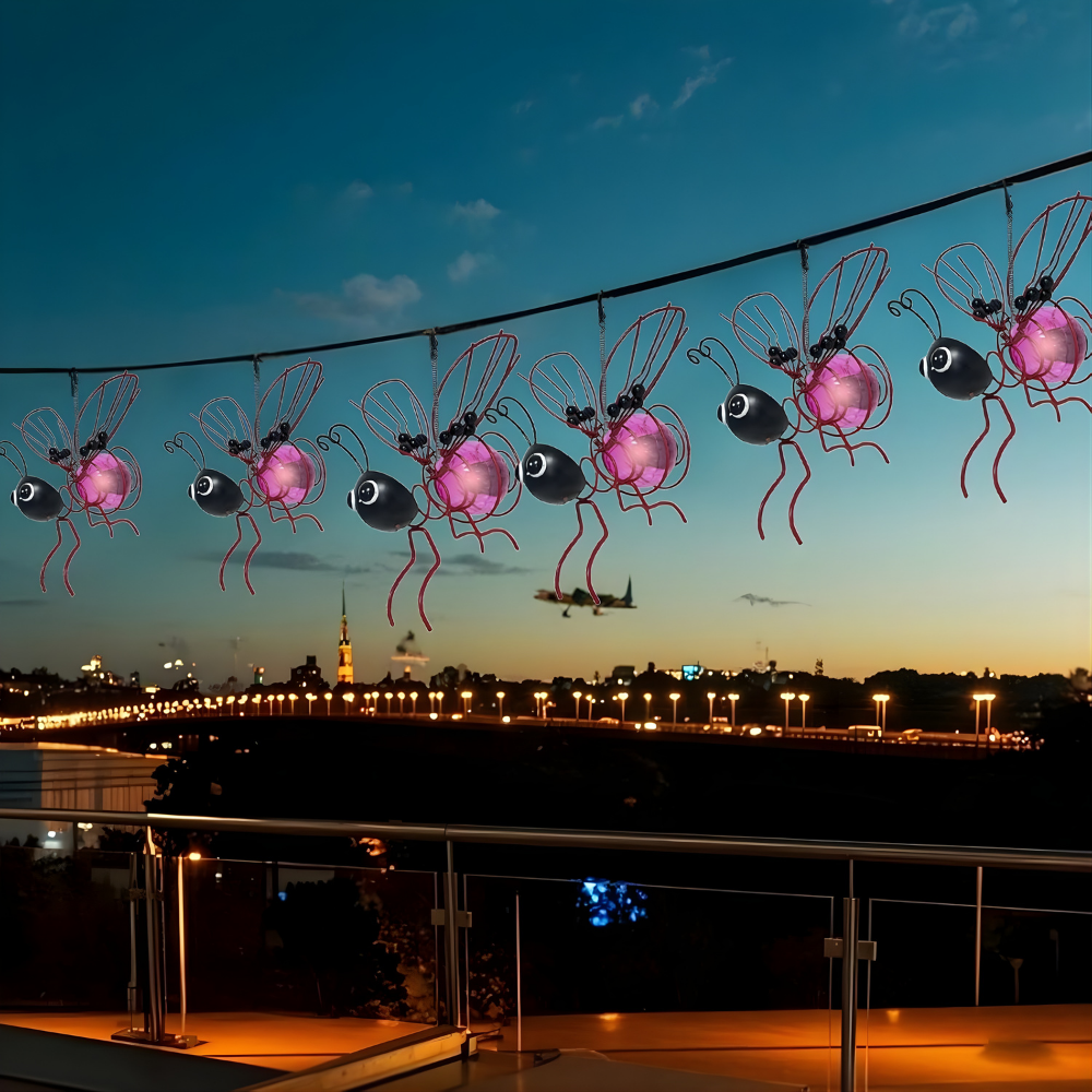 LysBee™ – Lampe suspendue alimentée par énergie solaire pour le jardin