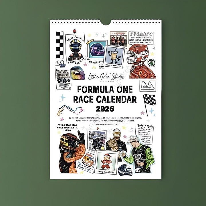 Racefolio™ – Calendario Premium F1 Fan Scrapbook 2026