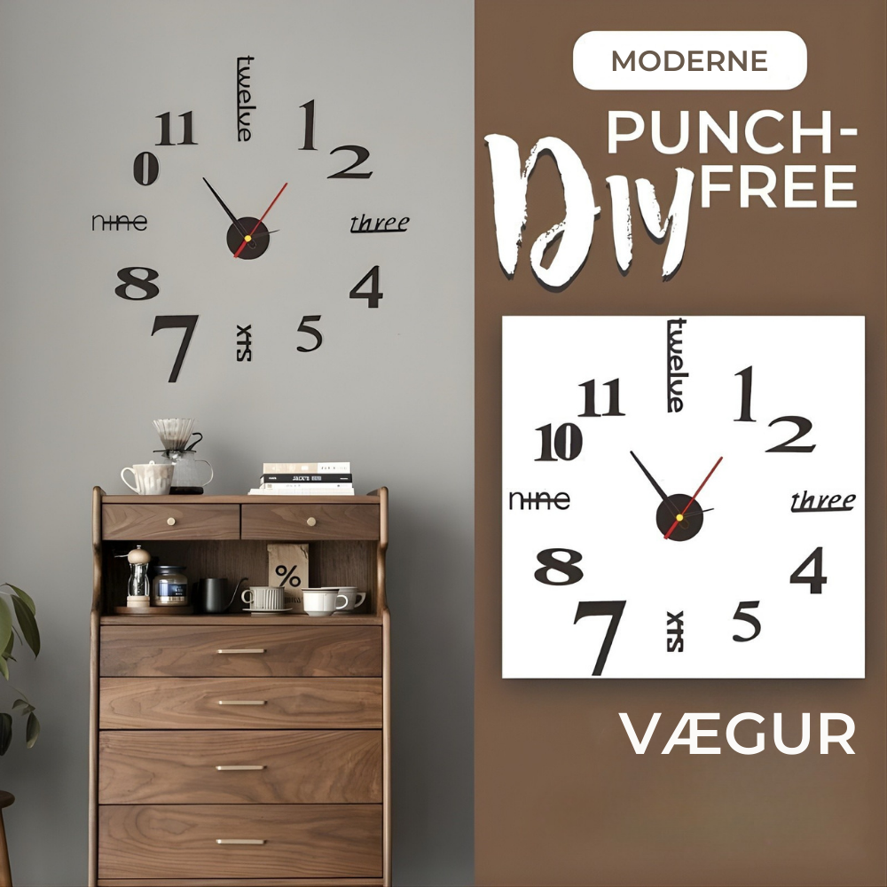 Clokora™ – Orologio da parete DIY 3D autoadesivo elegante senza fori