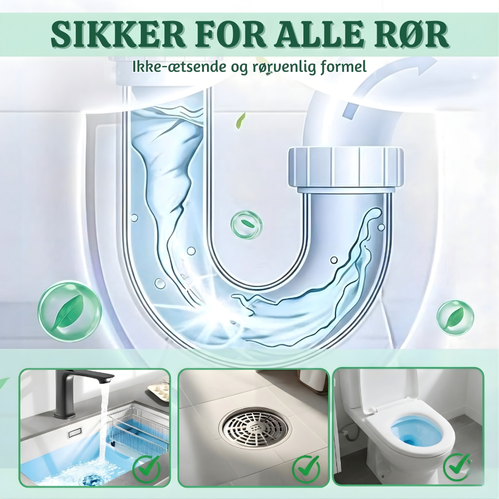FlowFix™ – Polvere Potente per la Rimozione di Ostruzioni in Scarichi e Tubazioni