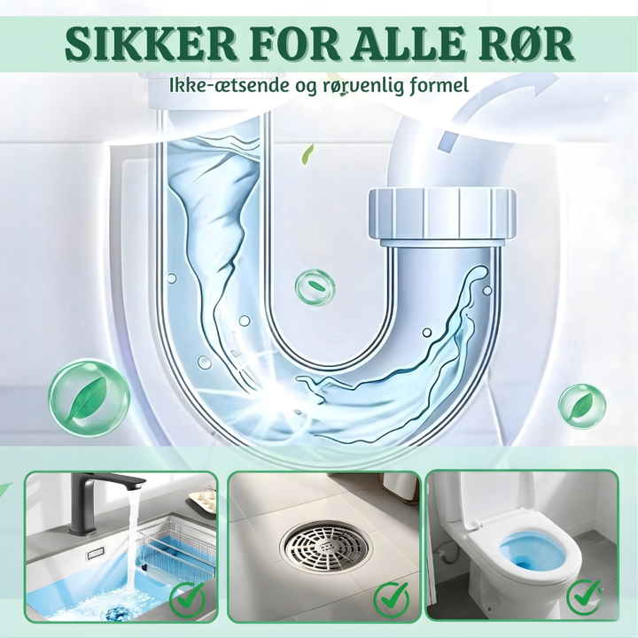 FlowFix™ – Polvere Potente per la Rimozione di Ostruzioni in Scarichi e Tubazioni