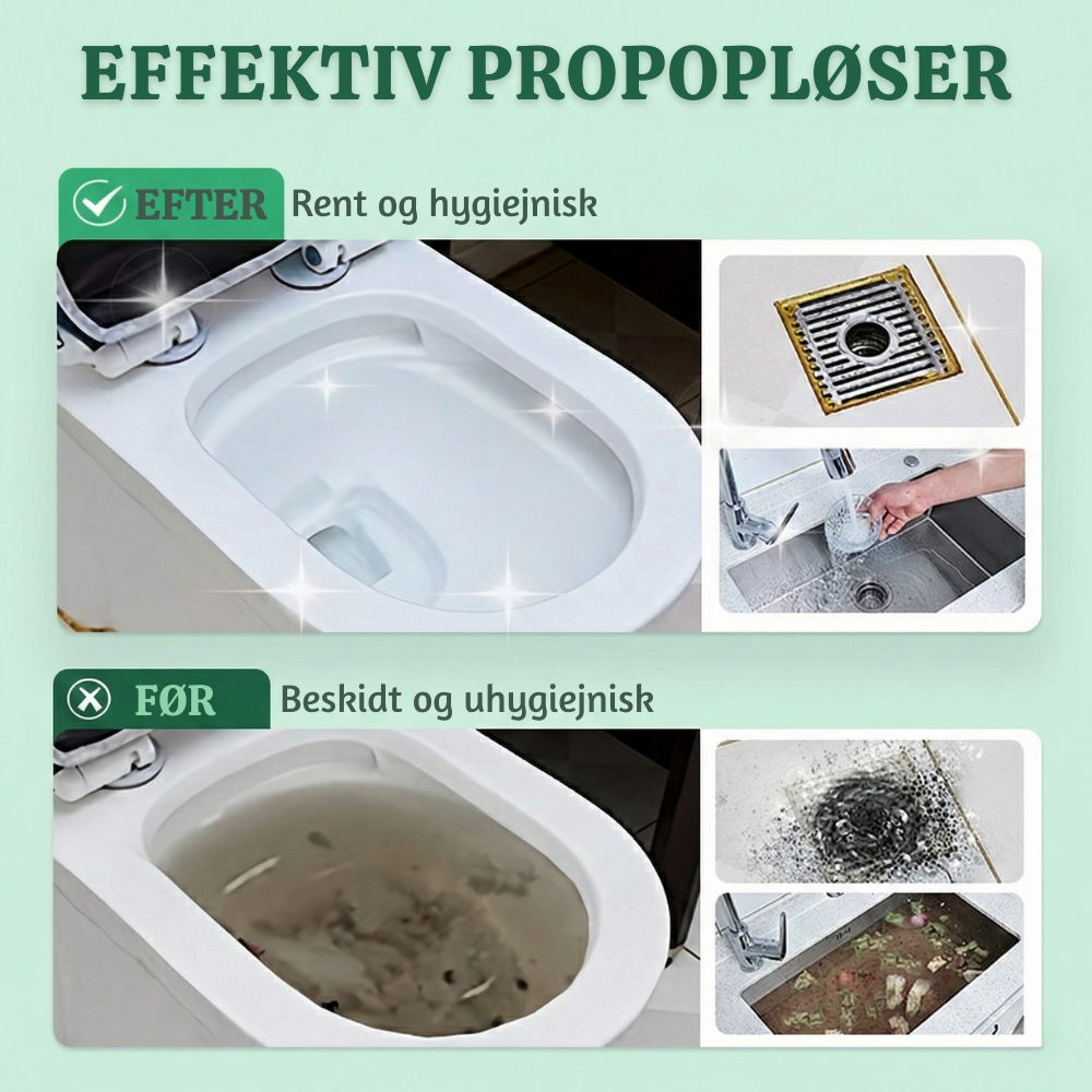 FlowFix™ – Polvere Potente per la Rimozione di Ostruzioni in Scarichi e Tubazioni
