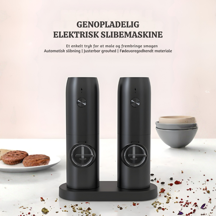 Aromix™ – Set Elettrico Automatico con Macinino per Sale e Pepe
