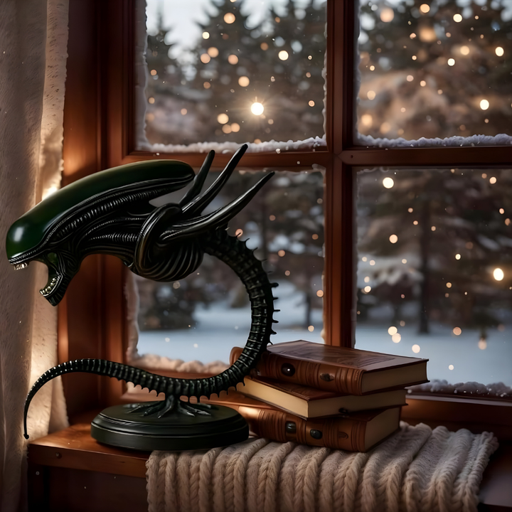 DarkSpine™ – Lampada da Scrivania da Collezione Ispirata alla Fantascienza e agli Alien