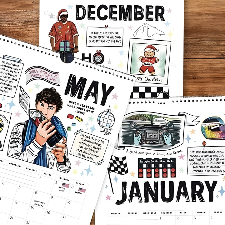 Racefolio™ – Calendario Premium F1 Fan Scrapbook 2026
