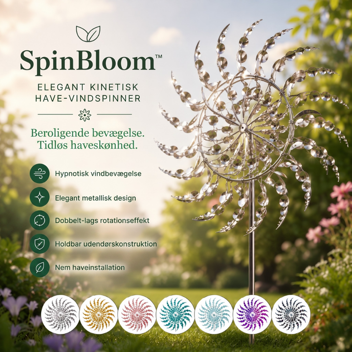 SpinBloom™ – Éolienne Kinetique Élégante pour le Jardin